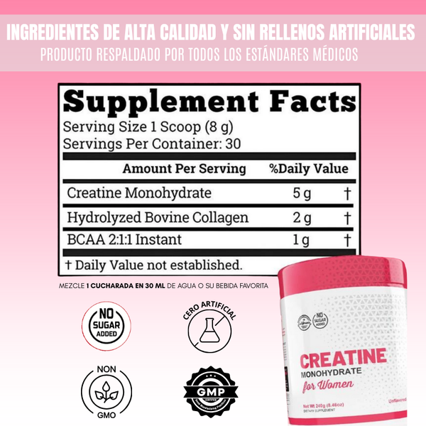 Creatina para Mujeres - Potencia tu energía y tu belleza