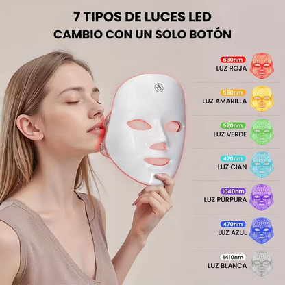 GlowMask Pro™ - Renueva tu piel con luz profesional, desde casa