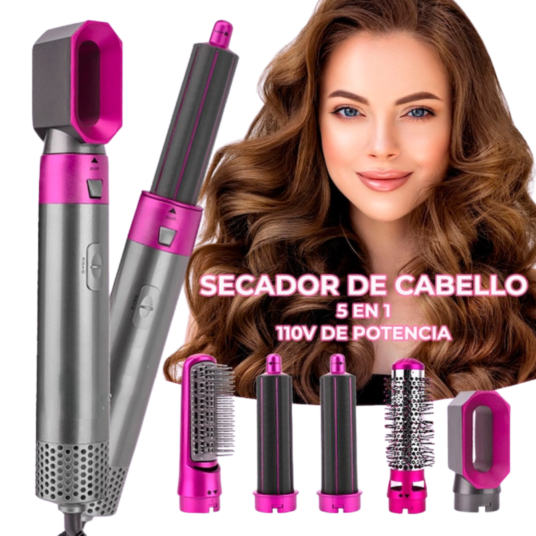 HairGlam Studio™ - Cepillo Secadora 5 En 1