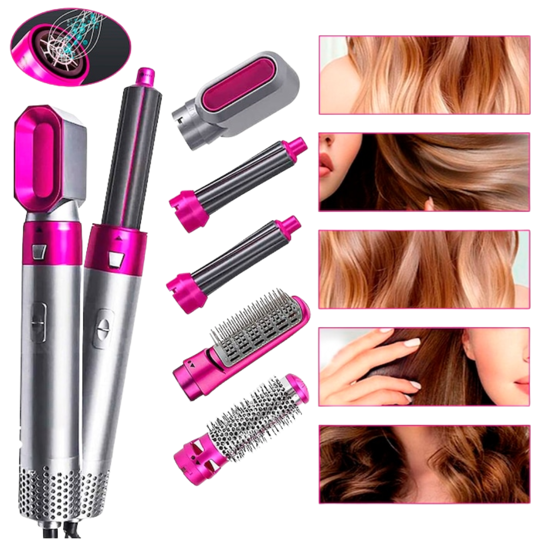 HairGlam Studio™ - Cepillo Secadora 5 En 1