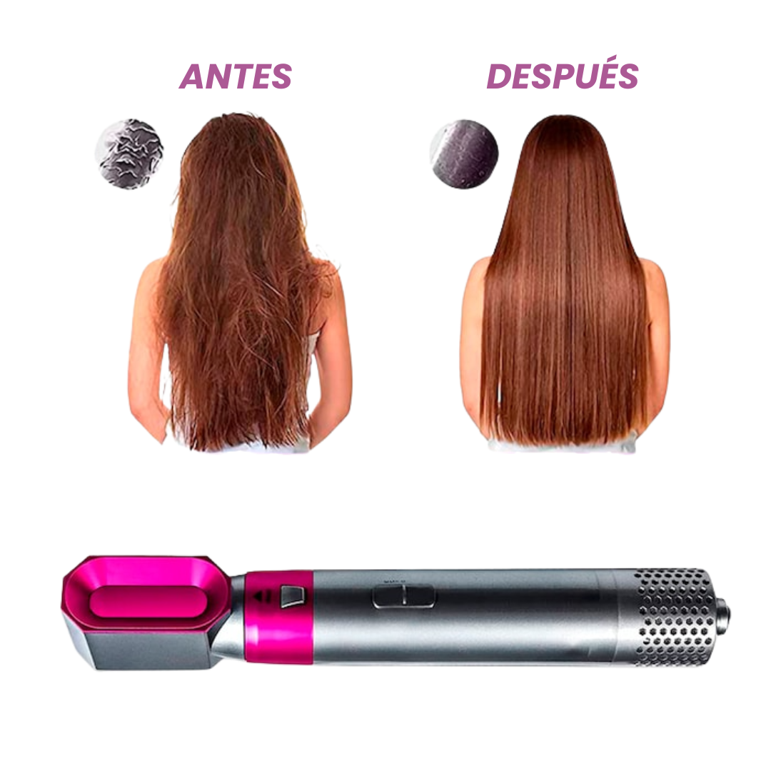 HairGlam Studio™ - Cepillo Secadora 5 En 1